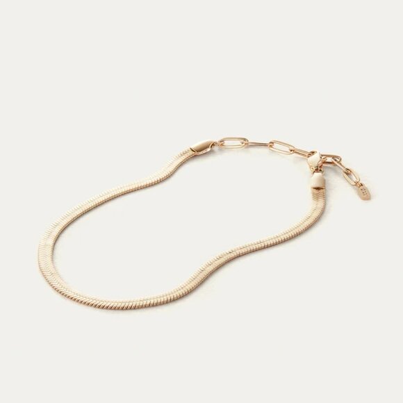 Jenny Bird Zeina Anklet in Gold New with box Womens Jewelry - Picture 1 of 9